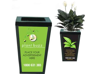 plant pot advertising